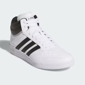 NIB Adidas Mens Hoops 4.0 Mid High Top Sneakers Black & White US 7 1/2 UK 7